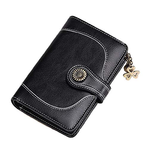 GRYUEN Geldbörse Damen Leder,Schutz Kartenhalter Geldbeutel Frauen Portemonnaie Brieftasche von GRYUEN