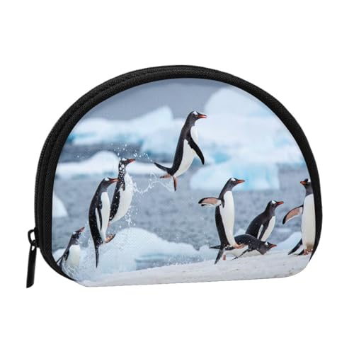 Geldbörse, Geldbörsen, Geldbörse, Kleingeldbeutel, Mini-Geldbörsen für Damen und Mädchen, Geschenk, Pinguin von GRatka