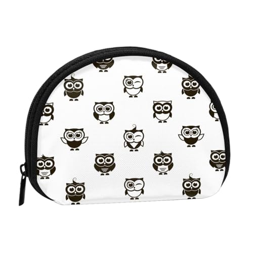 Geldbörse, Geldbörsen, Geldbörse, Kleingeldbeutel, Mini-Geldbörsen für Damen und Mädchen, Geschenk, Schwarze Eulen von GRatka