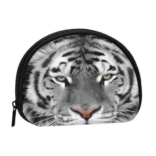 Geldbörse, Geldbörsen, Geldbörse, Kleingeldbeutel, Mini-Geldbörsen für Damen und Mädchen, Geschenk, Weißer schöner Tiger-Druck von GRatka