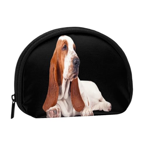 Geldbörse, Geldbörsen, Geldbörse, Kleingeldbeutel, Mini-Geldbörsen für Frauen und Mädchen, Geschenk, Basset Hound Dog von GRatka