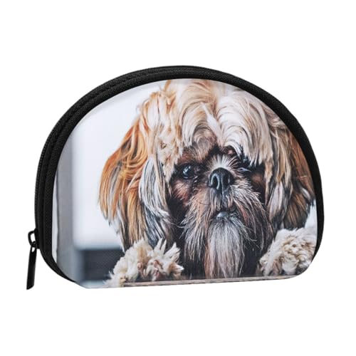 Geldbörse, Geldbörsen, Geldbörse, Kleingeldbeutel, Mini-Geldbörsen für Frauen und Mädchen, Geschenk, Shih Tzu, Flauschige Hunde, Haustiere, Hunde, Shih Tzu von GRatka