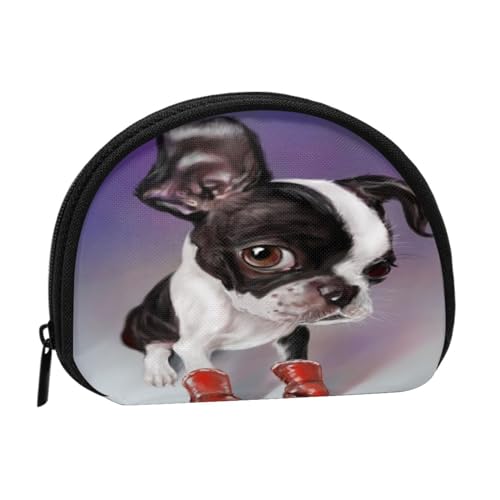 Geldbörse, Geldbörsen, Kleingeldbeutel, Mini-Geldbörsen für Damen und Mädchen, Geschenk, Boston Terrier von GRatka