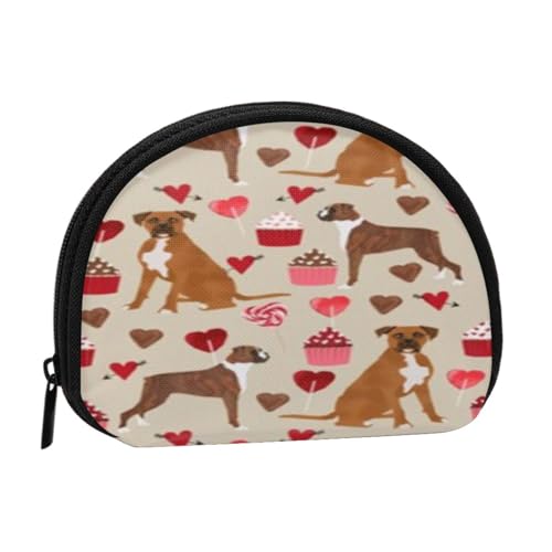 Geldbörse, Geldbörsen, Kleingeldbeutel, Mini-Geldbörsen für Frauen und Mädchen, Geschenk, Boxer-Hund, Valentinstagsliebe von GRatka