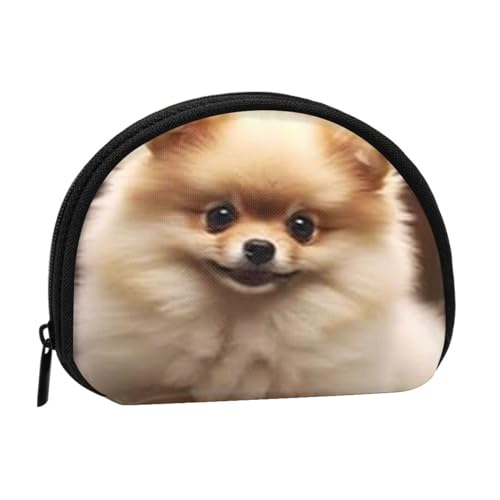 Geldbörse, Geldbörsen, Kleingeldbeutel, Mini-Geldbörsen für Frauen und Mädchen, Geschenk, niedlicher Pomeranian-Hund von GRatka