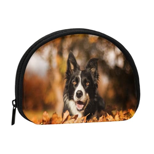 Geldbörse, Geldbörsen, Portemonnaie, Kleingeldbeutel, Mini-Geldbörsen für Frauen und Mädchen, Geschenk, Border Collie Bokeh Autumn Black Border Collie von GRatka