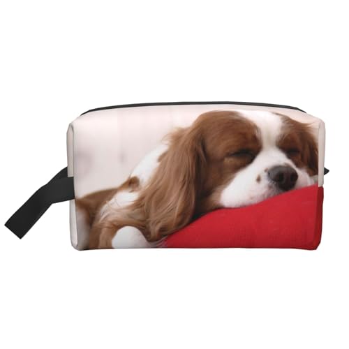Make-up-Tasche, Cavalier King Charles Spaniel, Reise-Kosmetiktasche, Kulturbeutel, tragbarer Make-up-Taschen-Organizer von GRatka