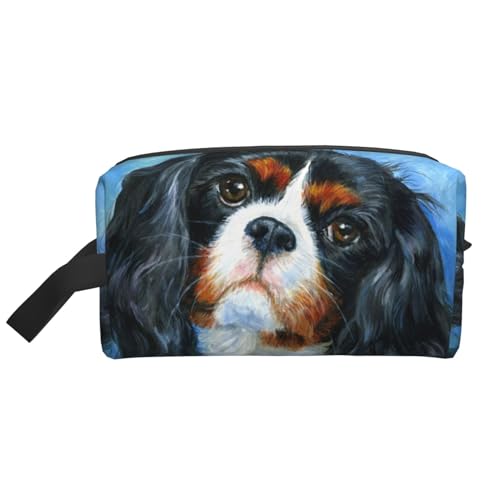 Make-up-Tasche, Cavalier King Charles Spaniel, Reise-Kosmetiktasche, Kulturbeutel, tragbarer Make-up-Taschen-Organizer von GRatka