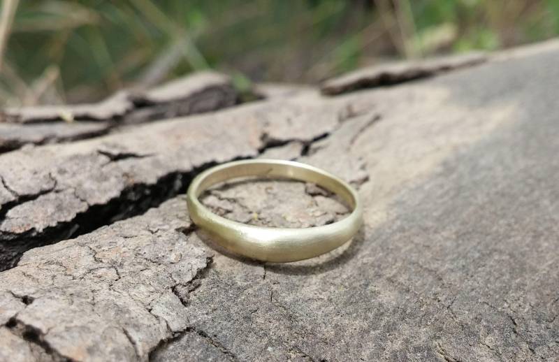 Erweiterung Ehering Gold, Massiv Gold Zierlicher Ring, Ringe Für Frauen, Trauringe von GRubinsteinjewellery