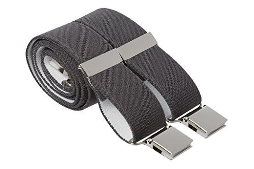 3XL 4XL 142 152 cm strapazierfähige Hosenträger für Herren, starker Clip, 35 mm breite Hosenträger Gr. XXX-Large, grau 3XL 4XL 142 152 cm strapazierfähige Hosenträger für Herren, starker Clip, 35 mm breite Hosenträger Gr. XXX-Large, grau von GS BRACES