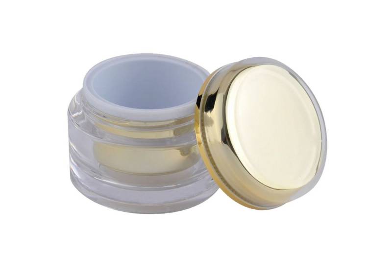 GS-Nails Kunstfingernägel 10 Gel Dosen 5ml Tiegel leer Acryl Gold Cremedosen Selbstabfüller, 10-tlg. von GS-Nails