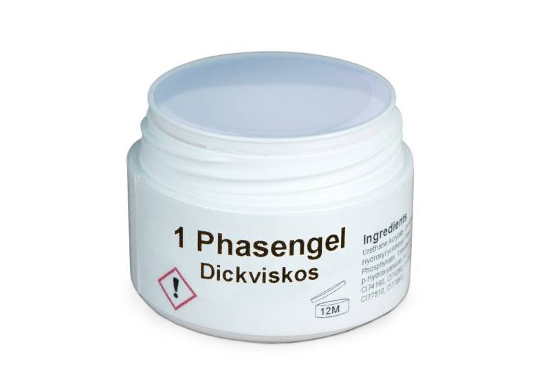 GS-Nails UV-Gel 1-Phasen Gel Dickviskos 15ml, Mit Gilbschutz von GS-Nails