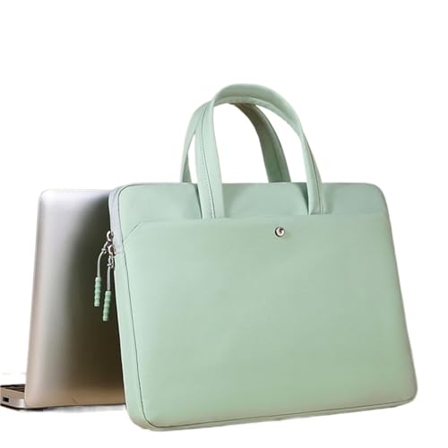 GSCLZ Frauen Laptop Fall 13,3 in 14,6 in 15,6 in Handtasche for Tablet Moblie Telefon Laptop Tasche(Green,14.6in) von GSCLZ