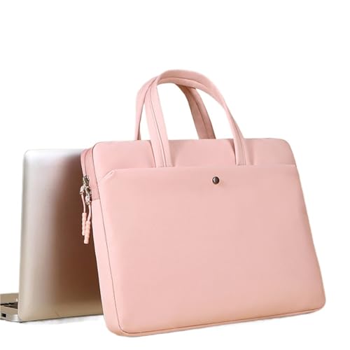GSCLZ Frauen Laptop Fall 13,3 in 14,6 in 15,6 in Handtasche for Tablet Moblie Telefon Laptop Tasche(Pink,15.6in) von GSCLZ