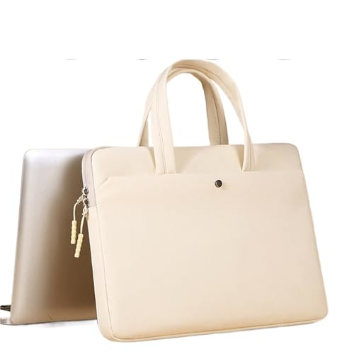 GSCLZ Frauen Laptop Fall 13,3 in 14,6 in 15,6 in Handtasche for Tablet Moblie Telefon Laptop Tasche(White,15.6in) von GSCLZ