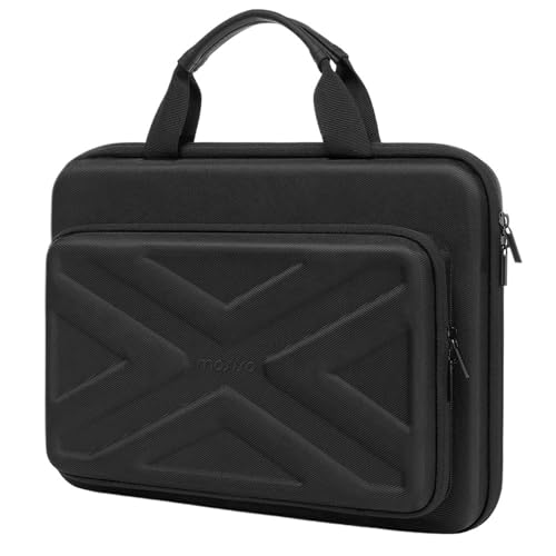 GSCLZ Hard Shell Laptop Sleeve 13 14 15 16 17 Zoll for Notebook Aktentasche Handtasche for Männer Frauen(Black,13.3 inch) von GSCLZ