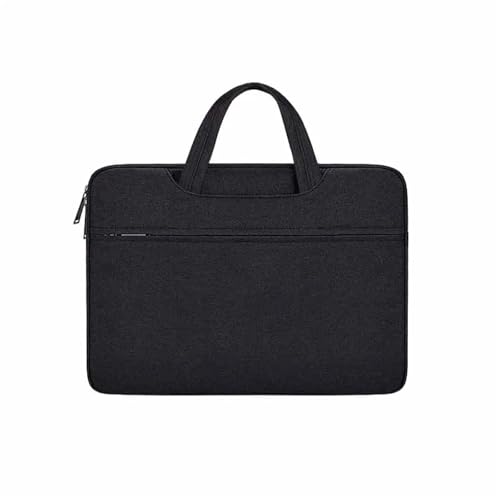 GSCLZ Laptop-Doppelhandtasche, wasserdichte Notebooktasche, Computerhandtasche, Aktentasche(Black,15.6-16inch(40x29x2)) von GSCLZ