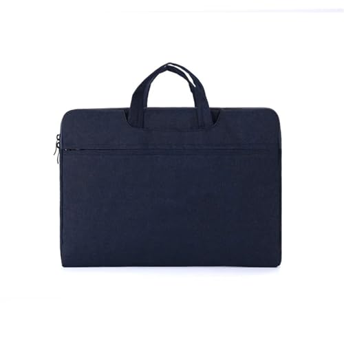 GSCLZ Laptop-Doppelhandtasche, wasserdichte Notebooktasche, Computerhandtasche, Aktentasche(Dark blue,14-15inch(35x24x2cm)) von GSCLZ
