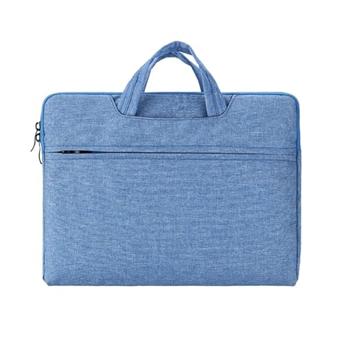 GSCLZ Laptop-Doppelhandtasche, wasserdichte Notebooktasche, Computerhandtasche, Aktentasche(Light blue,13-13.6inch(35x24x2)) von GSCLZ