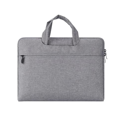 GSCLZ Laptop-Doppelhandtasche, wasserdichte Notebooktasche, Computerhandtasche, Aktentasche(Light gray,12.5inch(32x24x2cm)) von GSCLZ