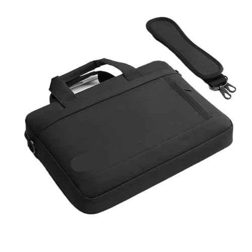 GSCLZ Laptoptasche Hülle Schultertasche for M1 M2 14 15 15.6 17 Zoll Macbook Air Pro 13.3 Huawei Asus Dell Notebook Aktentaschen(MODEL 1-BLACK,15-15.6inch) von GSCLZ