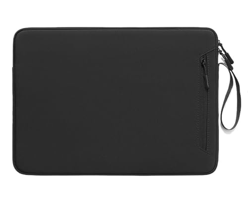 GSCLZ Laptoptasche Kleine frische Innentaschen 13415 Zoll Tablet-Schutzhülle Verschleißfeste Laptop-Aufbewahrungstaschen mit Reißverschluss(Black,14.1-15.4) von GSCLZ