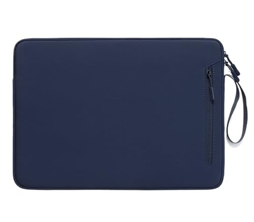GSCLZ Laptoptasche Kleine frische Innentaschen 13415 Zoll Tablet-Schutzhülle Verschleißfeste Laptop-Aufbewahrungstaschen mit Reißverschluss(Dark blue,14.1-15.4) von GSCLZ