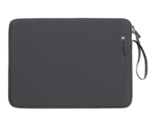 GSCLZ Laptoptasche Kleine frische Innentaschen 13415 Zoll Tablet-Schutzhülle Verschleißfeste Laptop-Aufbewahrungstaschen mit Reißverschluss(Grey,14.1-15.4) von GSCLZ