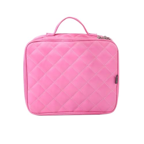 Kosmetiktasche Männer und Frauen Handtaschen Lingge wasserdichte Doppelschicht Große Kapazität Kosmetiktasche Multifunktionswaschaufbewahrungstasche Make Up Bag (Color : Pink) von GSCLZ