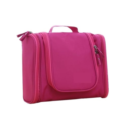 Kosmetiktasche Reisen Tragbare wasserdichte Waschbeutel Waschen Makeup Organizer Tasche Hohe Kapazität Frauen und Männer im Freien Kosmetiktaschen Make Up Bag (Color : Rose red) von GSCLZ