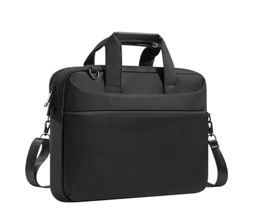 Laptop Umhängetasche 13,3 14 15,6 Zoll Notebook Messenger Handtaschen Wasserdichte Notebook Tasche Computer Handtasche Aktentasche Tasche(Black,14 to 14.9 inch) von GSCLZ