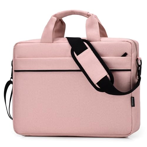 Universal Laptop Tasche Sleeve for 14 15,6 16 Zoll PC Fall Computer handtasche Messenger Schulter Tasche Aktentasche(Pink,15.6-inch) von GSCLZ