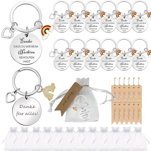 GSCRE 12 Stück Schlüsselanhänger Set, Geschenk für Lehrer Erzieher Kollegen Frauen Männer, Abschiedsgeschenk Dankeschön Kleinigkeit für Kindergarten Schule Freunde GSCRE 12 Stück Schlüsselanhänger Set, Geschenk für Lehrer Erzieher Kollegen Frauen Männer, Abschiedsgeschenk Dankeschön Kleinigkeit für Kindergarten Schule Freunde von GSCRE