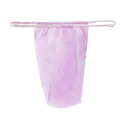 GSDGV 100 Stück Einweg-Slips, weicher T-String, für Spa Damen, Vlies-String für Frauen mit Bräunungsspray Spa Wraps Strümpfe Badzubehör (Rosa) von GSDGV