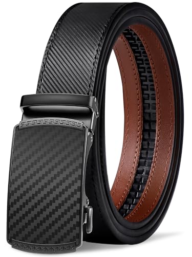 GSG SINCE 1998 Herren Gürtel 35mm – Automatischer Ratschenverschluss, anpassbar ohne Löcher – Optimal für Anzüge und Business Outfits von GSG SINCE 1998