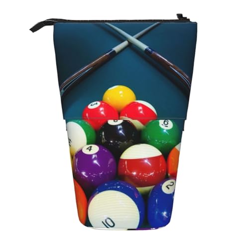 GSGCSBYMLG Billard-bedrucktes Teleskop-Federmäppchen, vertikal von GSGCSBYMLG