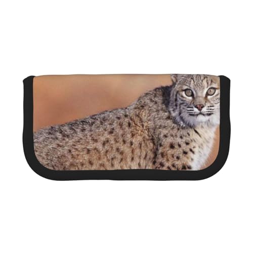 GSGCSBYMLG Canada Lynx bedrucktes Federmäppchen aus Segeltuch, tragbare Schreibwaren-Etui, Aufbewahrungstasche GSGCSBYMLG Canada Lynx bedrucktes Federmäppchen aus Segeltuch, tragbare Schreibwaren-Etui, Aufbewahrungstasche von GSGCSBYMLG