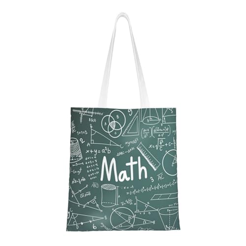 GSGCSBYMLG Einkaufstasche, Motiv: Formulas Shapes Theory, Mathematikunterricht, mit Wortdruck, waschbare Aufbewahrungstasche GSGCSBYMLG Einkaufstasche, Motiv: Formulas Shapes Theory, Mathematikunterricht, mit Wortdruck, waschbare Aufbewahrungstasche von GSGCSBYMLG