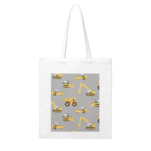 GSGCSBYMLG Einkaufstasche aus Segeltuch mit Bauwagen-Motiv, waschbare Einkaufstasche GSGCSBYMLG Einkaufstasche aus Segeltuch mit Bauwagen-Motiv, waschbare Einkaufstasche von GSGCSBYMLG