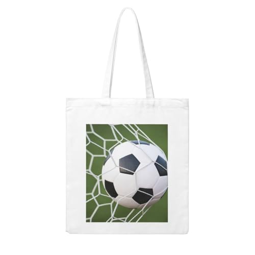 GSGCSBYMLG Einkaufstasche aus Segeltuch mit Fußball-Motiv, waschbare Einkaufstasche GSGCSBYMLG Einkaufstasche aus Segeltuch mit Fußball-Motiv, waschbare Einkaufstasche von GSGCSBYMLG