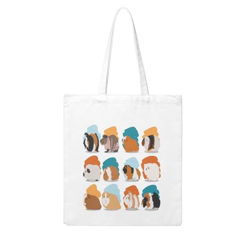 GSGCSBYMLG Einkaufstasche aus Segeltuch mit Meerschweinchen-Illustration, waschbar, Einkaufstasche GSGCSBYMLG Einkaufstasche aus Segeltuch mit Meerschweinchen-Illustration, waschbar, Einkaufstasche von GSGCSBYMLG
