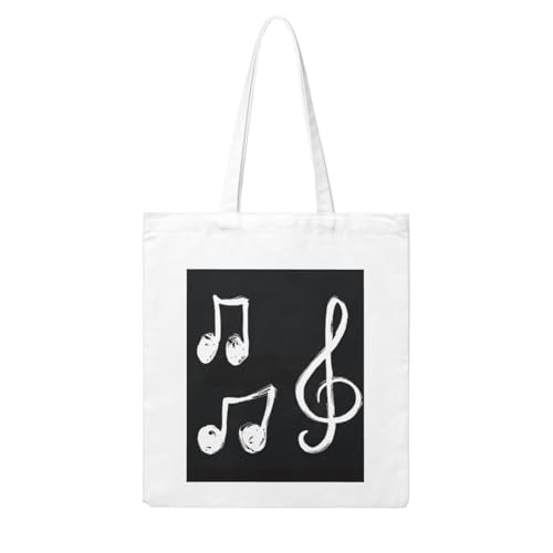 GSGCSBYMLG Einkaufstasche aus Segeltuch mit Musiknoten bedruckt, waschbare Einkaufstasche GSGCSBYMLG Einkaufstasche aus Segeltuch mit Musiknoten bedruckt, waschbare Einkaufstasche von GSGCSBYMLG