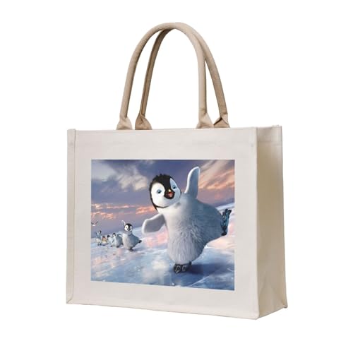 GSGCSBYMLG Einkaufstasche aus Segeltuch mit Pinguin-Aufdruck GSGCSBYMLG Einkaufstasche aus Segeltuch mit Pinguin-Aufdruck von GSGCSBYMLG