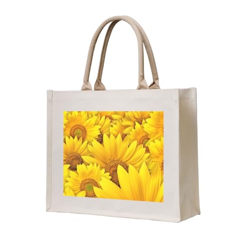 GSGCSBYMLG Einkaufstasche aus Segeltuch mit Sonnenblumen-Motiv GSGCSBYMLG Einkaufstasche aus Segeltuch mit Sonnenblumen-Motiv von GSGCSBYMLG