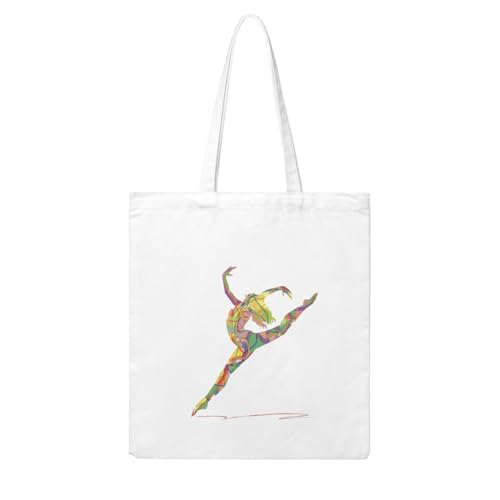 GSGCSBYMLG Einkaufstasche aus Segeltuch mit Tänzermotiv, waschbare Einkaufstasche GSGCSBYMLG Einkaufstasche aus Segeltuch mit Tänzermotiv, waschbare Einkaufstasche von GSGCSBYMLG