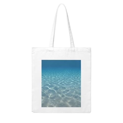GSGCSBYMLG Einkaufstasche aus Segeltuch mit ruhigem Wasserdruck, waschbare Einkaufstasche GSGCSBYMLG Einkaufstasche aus Segeltuch mit ruhigem Wasserdruck, waschbare Einkaufstasche von GSGCSBYMLG