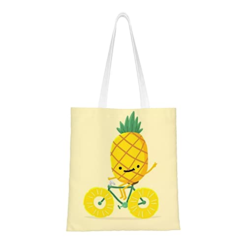 GSGCSBYMLG Einkaufstasche mit Ananas-Fahrraddruck, waschbare Aufbewahrungstasche GSGCSBYMLG Einkaufstasche mit Ananas-Fahrraddruck, waschbare Aufbewahrungstasche von GSGCSBYMLG
