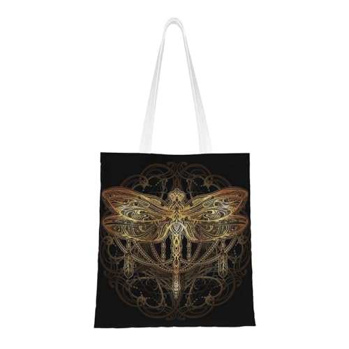 GSGCSBYMLG Einkaufstasche mit Libellen-Aufdruck, waschbare Aufbewahrungstasche GSGCSBYMLG Einkaufstasche mit Libellen-Aufdruck, waschbare Aufbewahrungstasche von GSGCSBYMLG