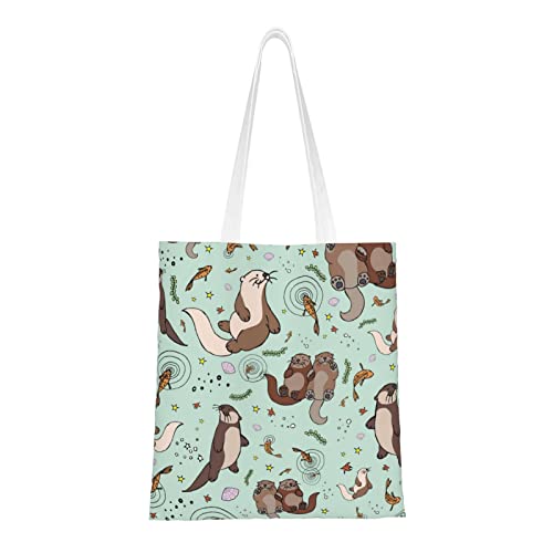 GSGCSBYMLG Einkaufstasche mit Otter-Motiv, waschbare Aufbewahrungstasche GSGCSBYMLG Einkaufstasche mit Otter-Motiv, waschbare Aufbewahrungstasche von GSGCSBYMLG