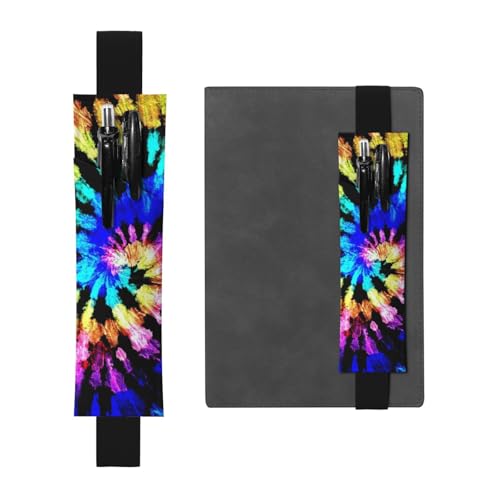 GSGCSBYMLG Exotic Tribe Batik-Stil bedruckter Leder-Stifthalter Lesezeichen Federmäppchen, Schwarz , Einheitsgröße, Münztasche von GSGCSBYMLG